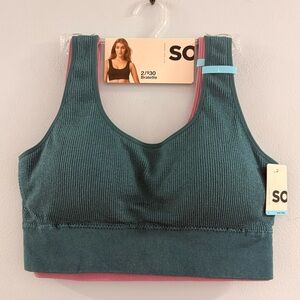 Kohl's Women's Teal and Purple Sports Bra